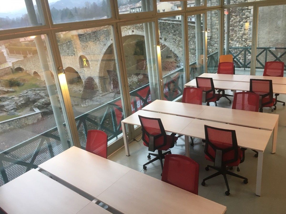 L'espai La Cooperativa de 'coworking', a Camprodon, tindrà unes vistes immillorables del pont Nou del municipi