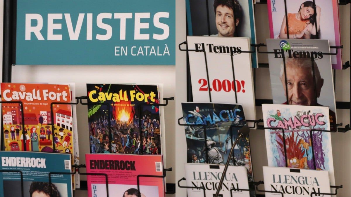 Exemplars de la revista «El Temps», entre altres censurades per PP i Vox