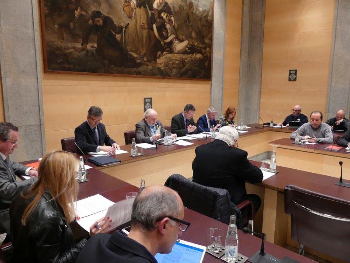 Imatge del primer ple de la Diputació de Girona d'aquest 2019.