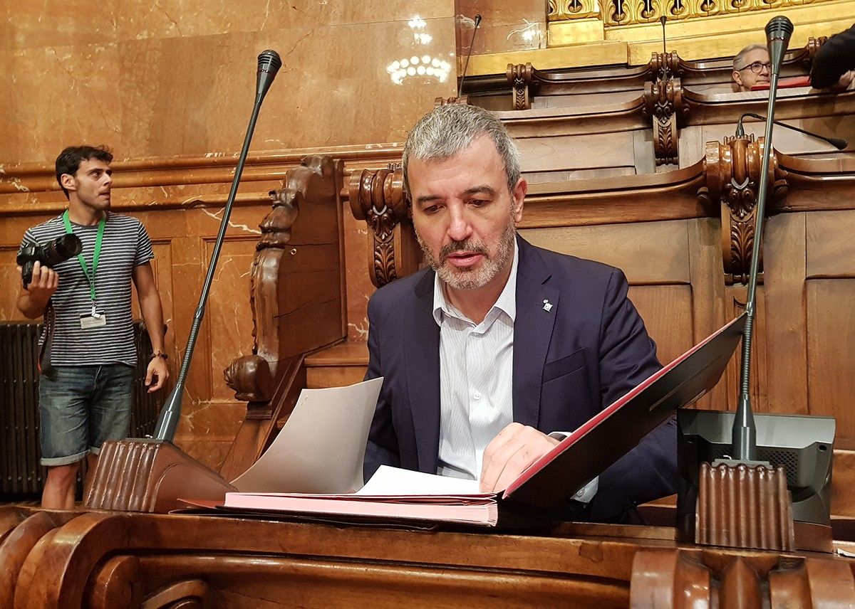 El socialista Jaume Collboni al ple municipal