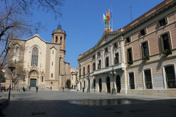 La plaça de Sant Roc de Sabadell