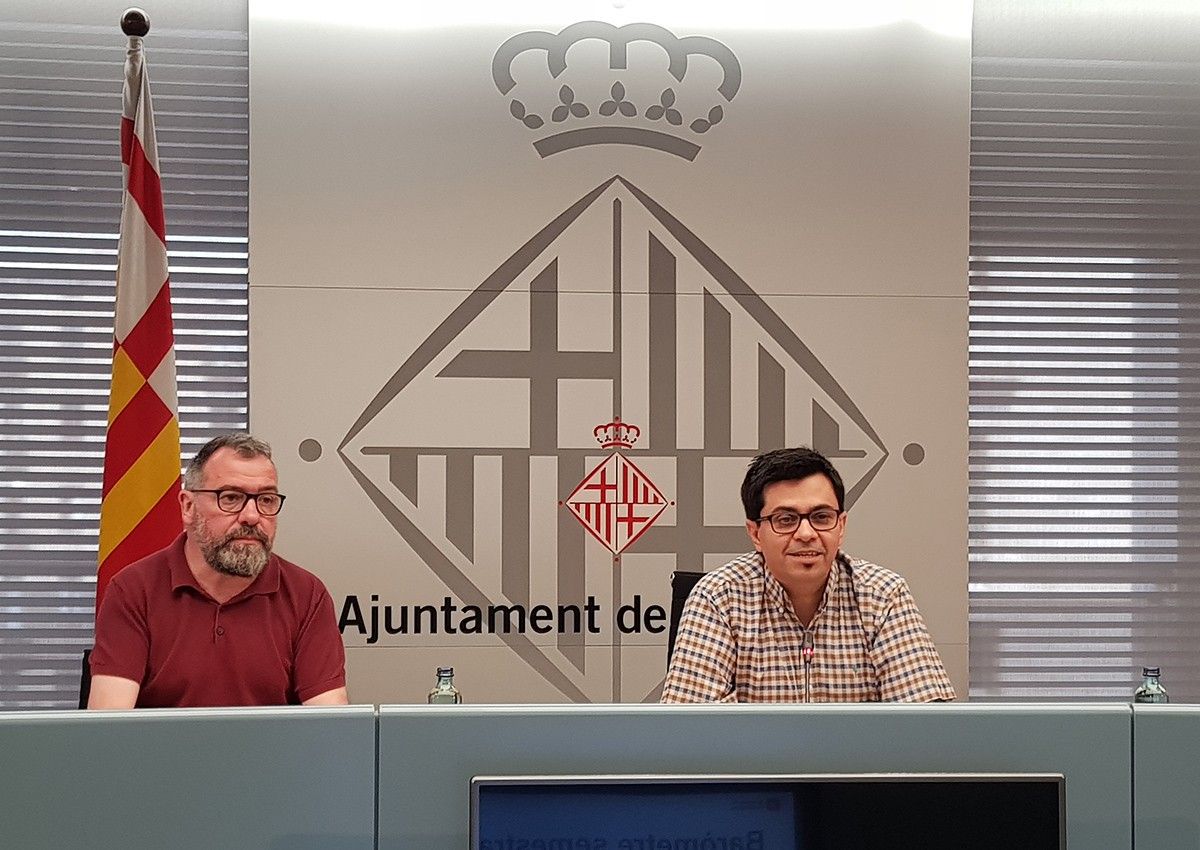 Màrius Boada i el tinent d'alcalde de Barcelona Gerardo Pisarello