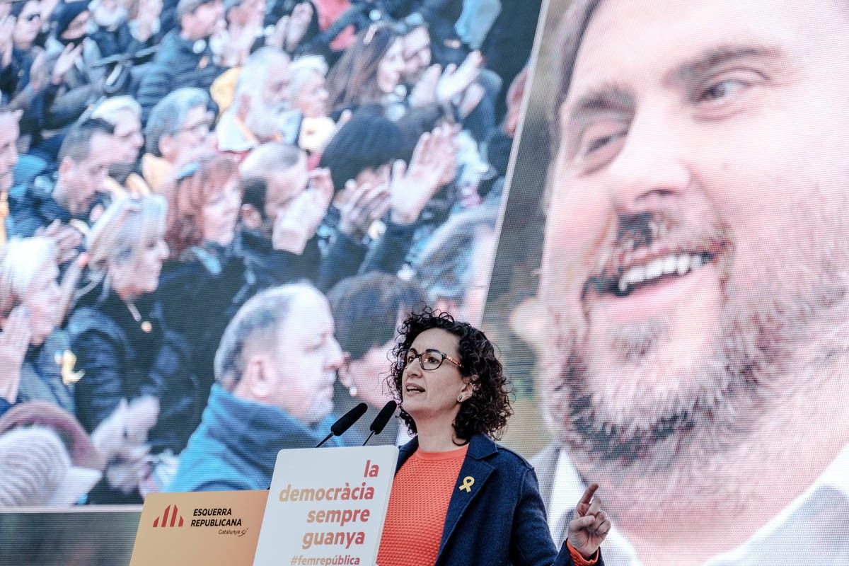Marta Rovira ha entomat el pes de la campanya arran de l'empresonament de Junqueras.