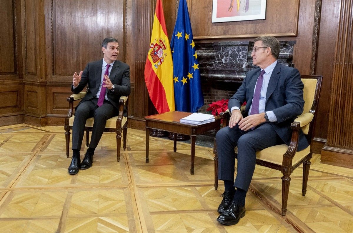Pedro Sánchez i Alberto Núñez Feijóo aquest dijous.