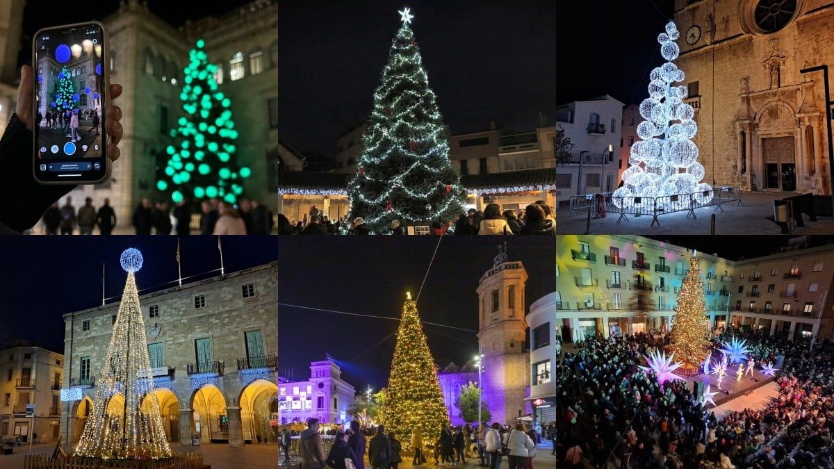 Alguns dels arbres de Nadal de Catalunya