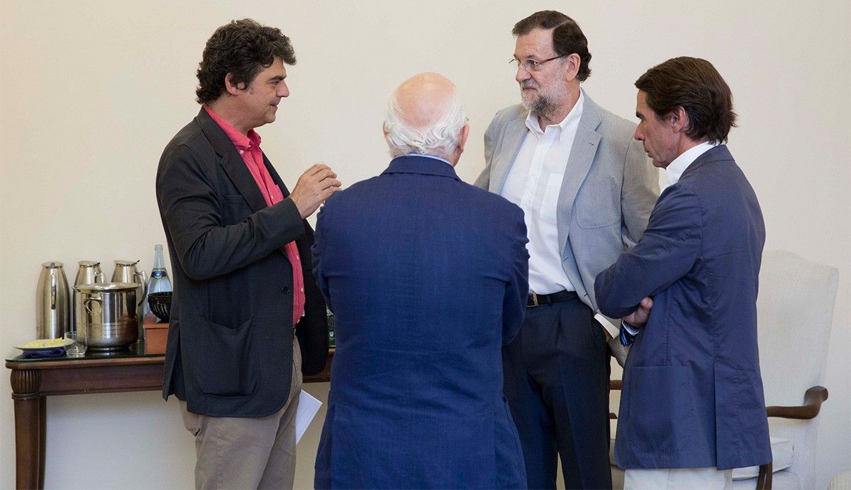 Mariano Rajoy i José María Aznar, en una imatge d'arxiu