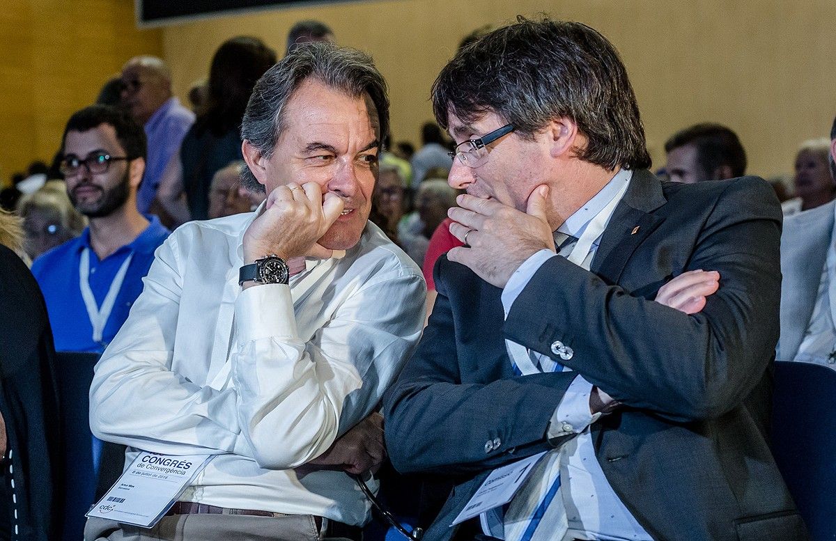 Artur Mas i Carles Puigdemont, en una imatge d'arxiu.