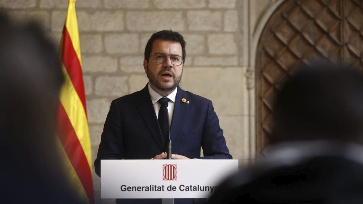 El president de la Generalitat, Pere Aragonès