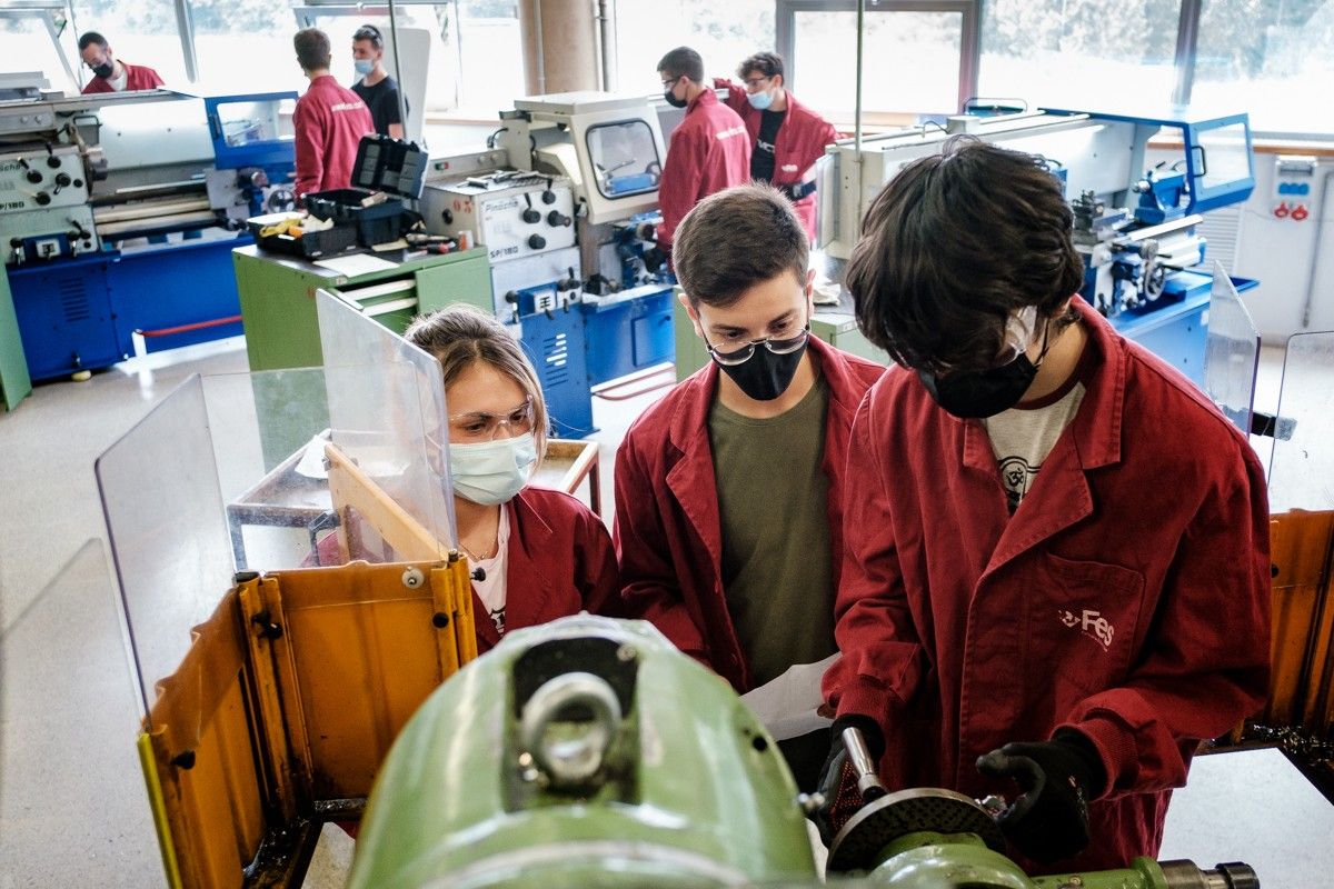 Estudiants de la Fundació Eduard Soler, en una imatge d'arxiu