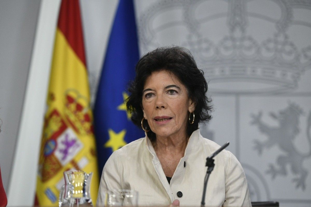 La portaveu del govern espanyol, Isabel Celáa, en una imatge d'arxiu.