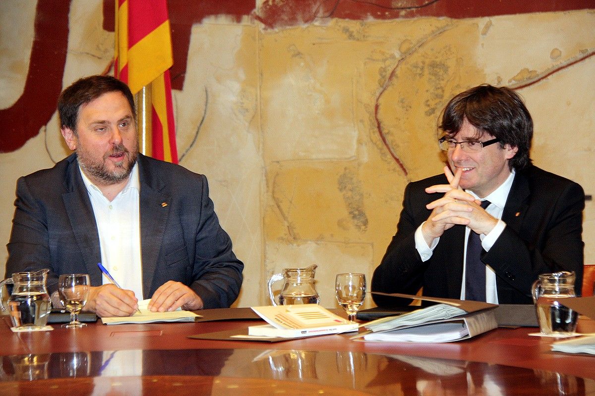 Oriol Junqueras i Carles Puigdemont
