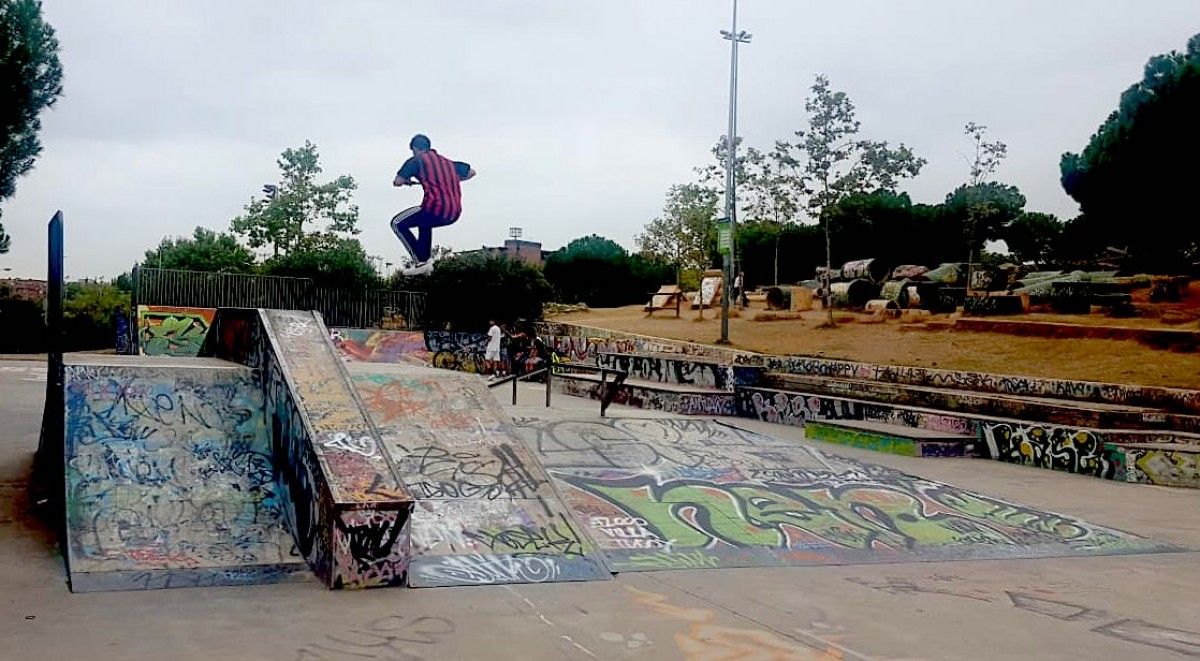 Imatge d'arxiu de l'skatepark del Parc Catalunya 