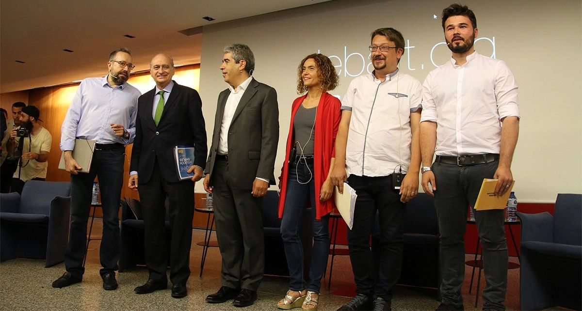 Els sis candidats per Barcelona, en un debat aquest migdia