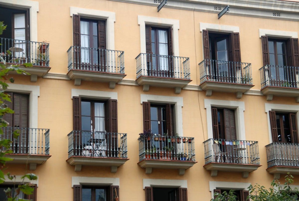 Façana d'un edifici de l'Eixample 