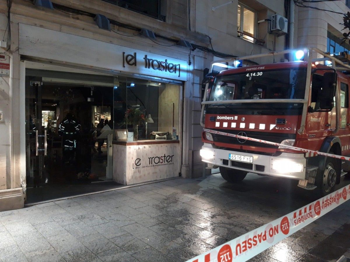 L'incendi al restaurant del centre de Sabadell 