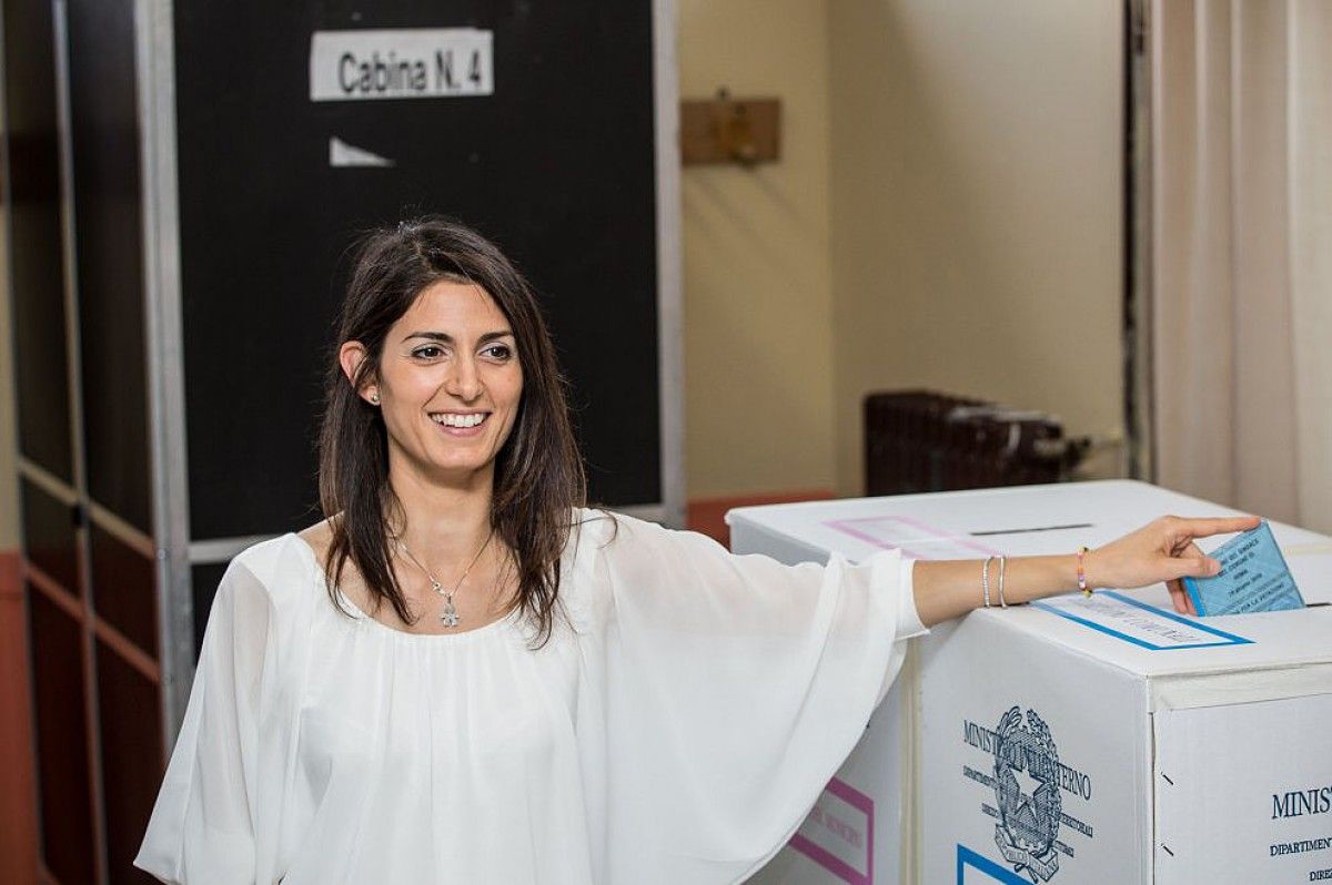 Virginia Raggi, la nova alcaldessa de Roma