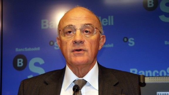 El president de Banc Sabadell, Josep Oliu, en una imatge d'arxiu