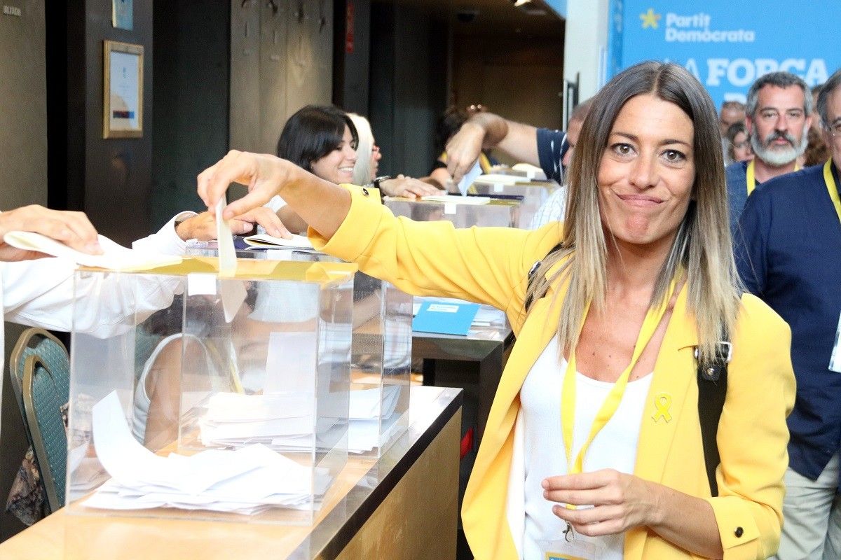 Míriam Nogueras, nova vicepresidenta del PDECat, en l'assemblea del partit