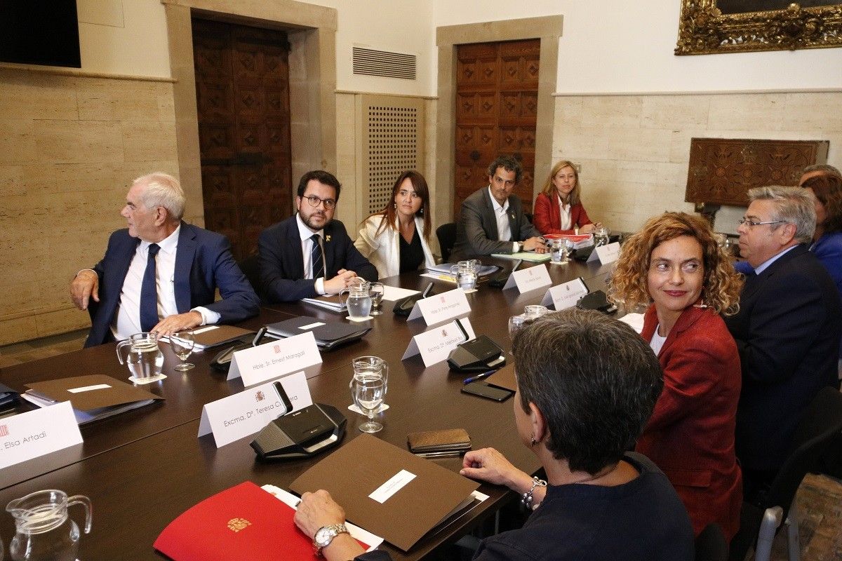 Reunió de la comissió bilateral al Palau de la Generalitat