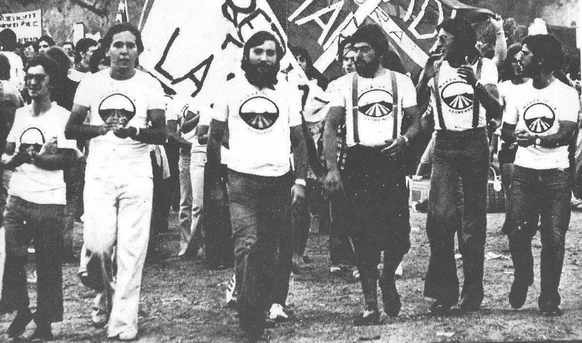 Una imatge de la Marxa de la Llibertat del 1976