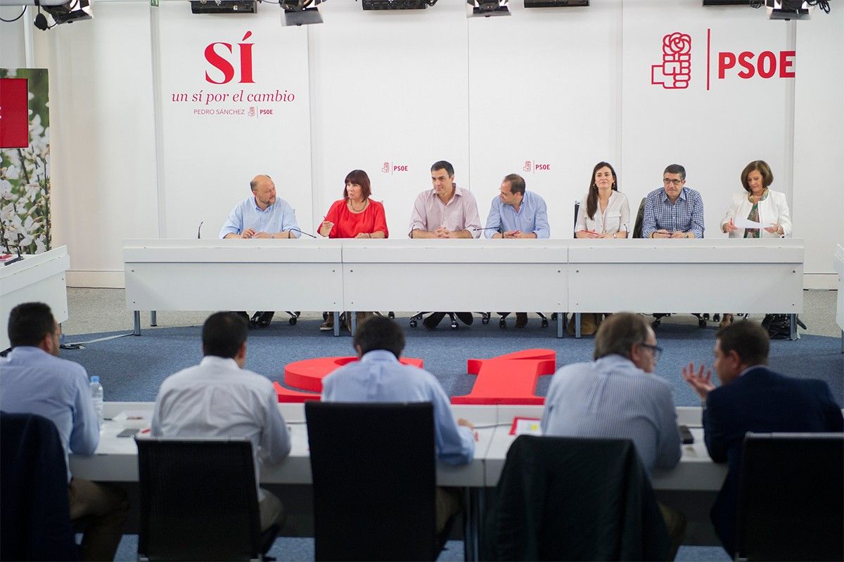 Reunió del darrer comitè federal del PSOE