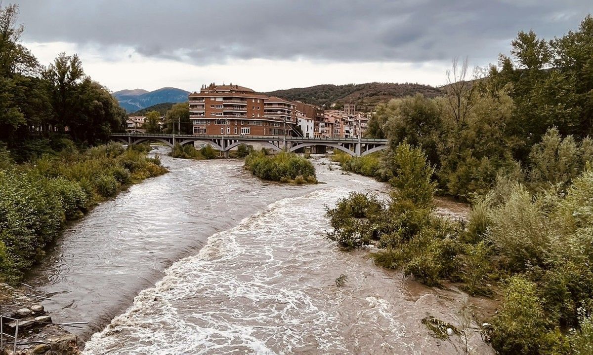 L'aiguabarreig del riu Teri i el Freser al seu pas per Ripoll aquest cap de setmana