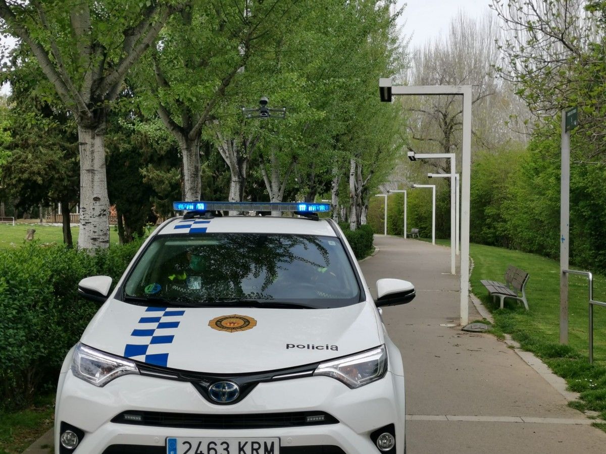 Vehicle de la Policia Local de Sant Cugat. 