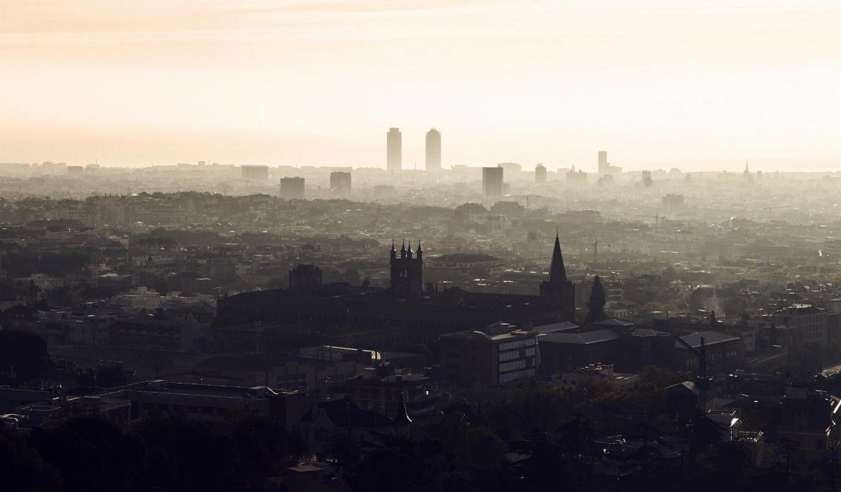 Aire contaminat a Barcelona