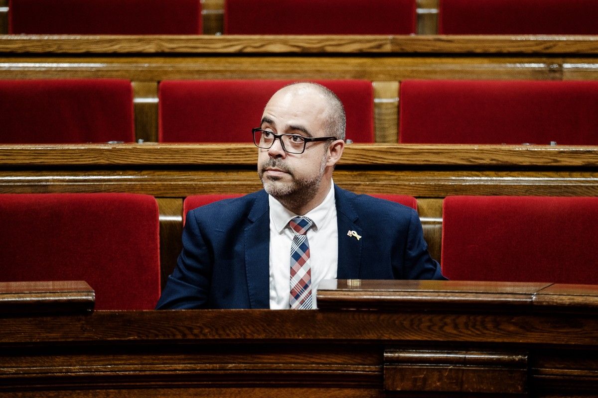 Miquel Buch, conseller d'Interior, en una imatge al Parlament