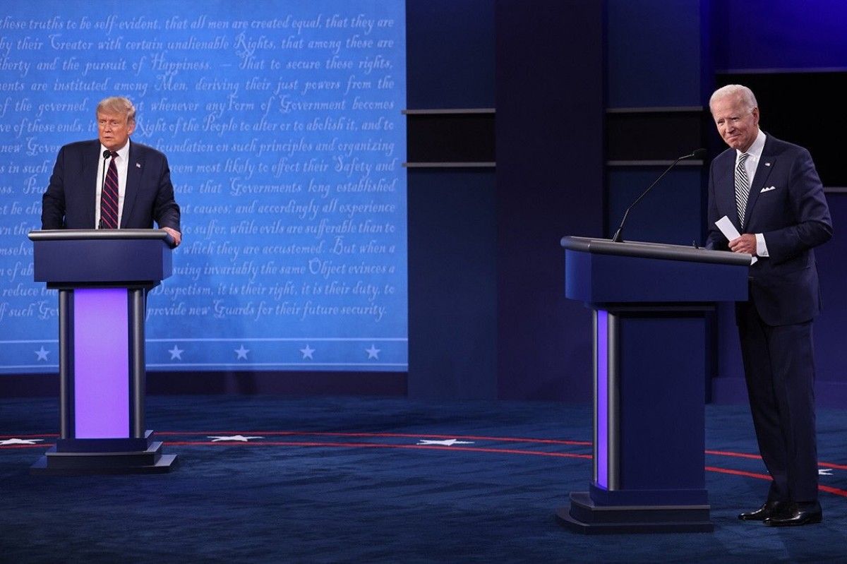 Donald Trump i Joe Biden al debat d'aquest divendres
