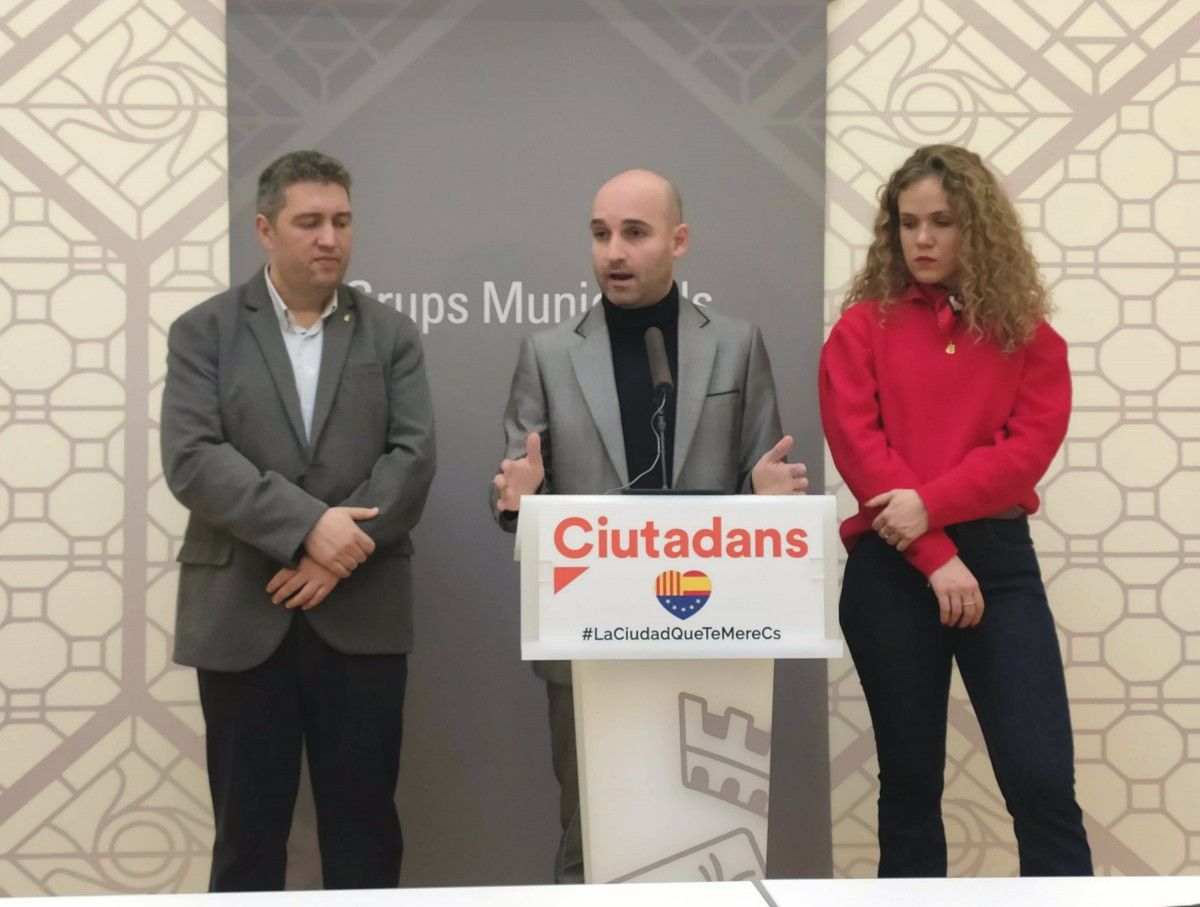 El regidors de Cs al ple de Sabadell 