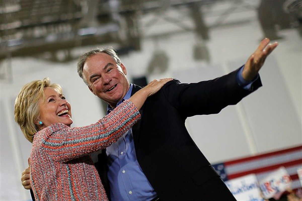 Hillary Clinton i Tim Kaine 
