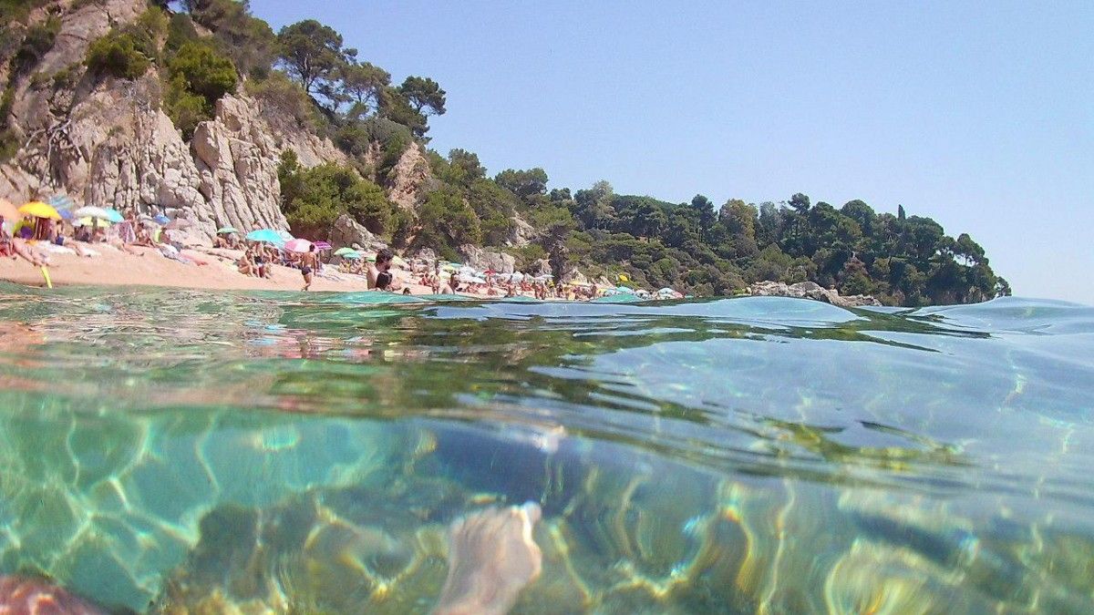 Una platja de Lloret de Mar