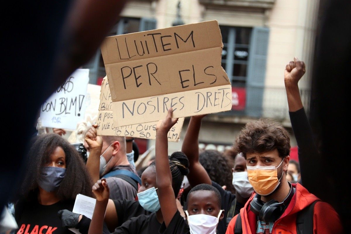 Manifestació de Black Lives Matter a Barcelona