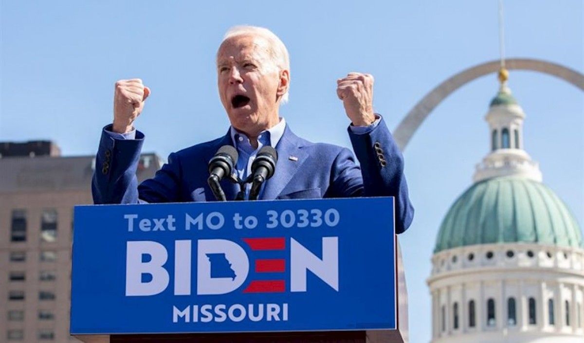 Joe Biden, en un acte de campanya.