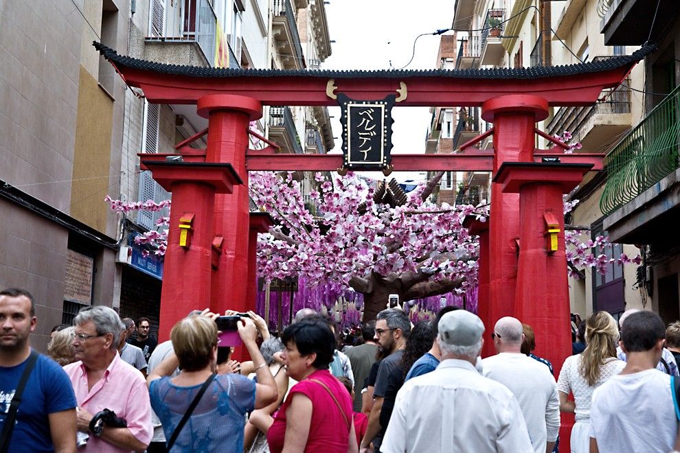 El carrer Verdi va guanyar el concurs de guarnits l'any passat engalanat del Japó