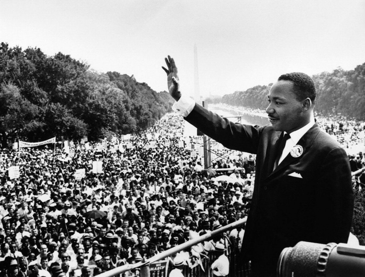 Martin Luther King, a la Marxa sobre Washington per la Feina i la Llibertat