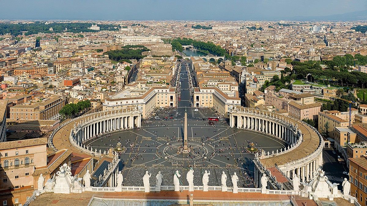 La plaça de de Sant Pere del Vaticà 