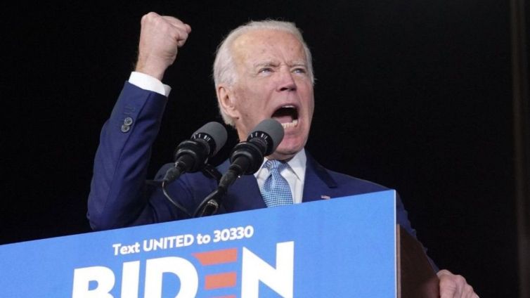 Joe Biden durant la campanya electoral