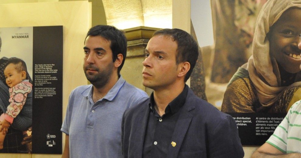 Jose Luis Osorio, a la dreta, regidor de C's a Lleida