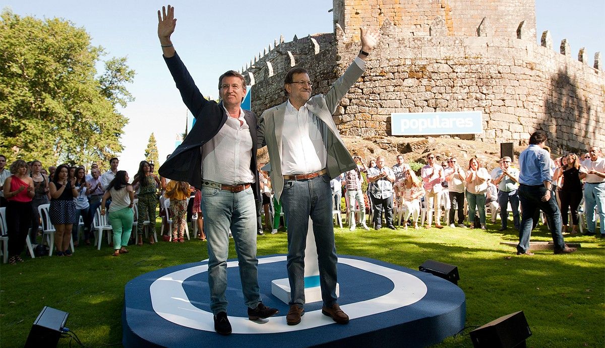 Mariano Rajoy i Alberto Núñez Feijóo, en una imatge d'arxiu