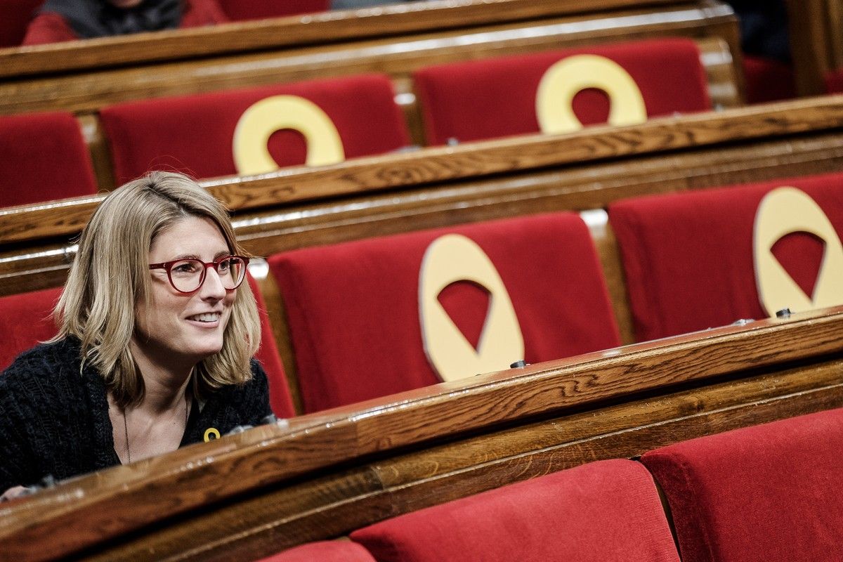 Elsa Artadi, durant un ple del Parlament