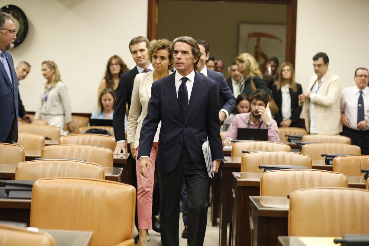 José María Aznar, aquest dimarts al Congrés dels Diputats