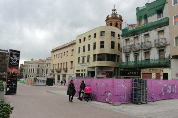 Imatge del passeig de la Plaça Major de Sabadell
