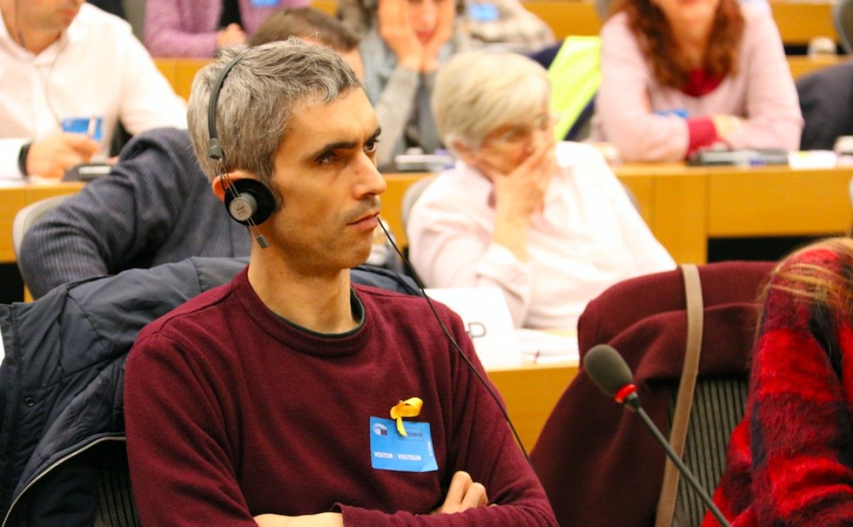 Roger Español al Parlament Europeu en una imatge d'arxiu