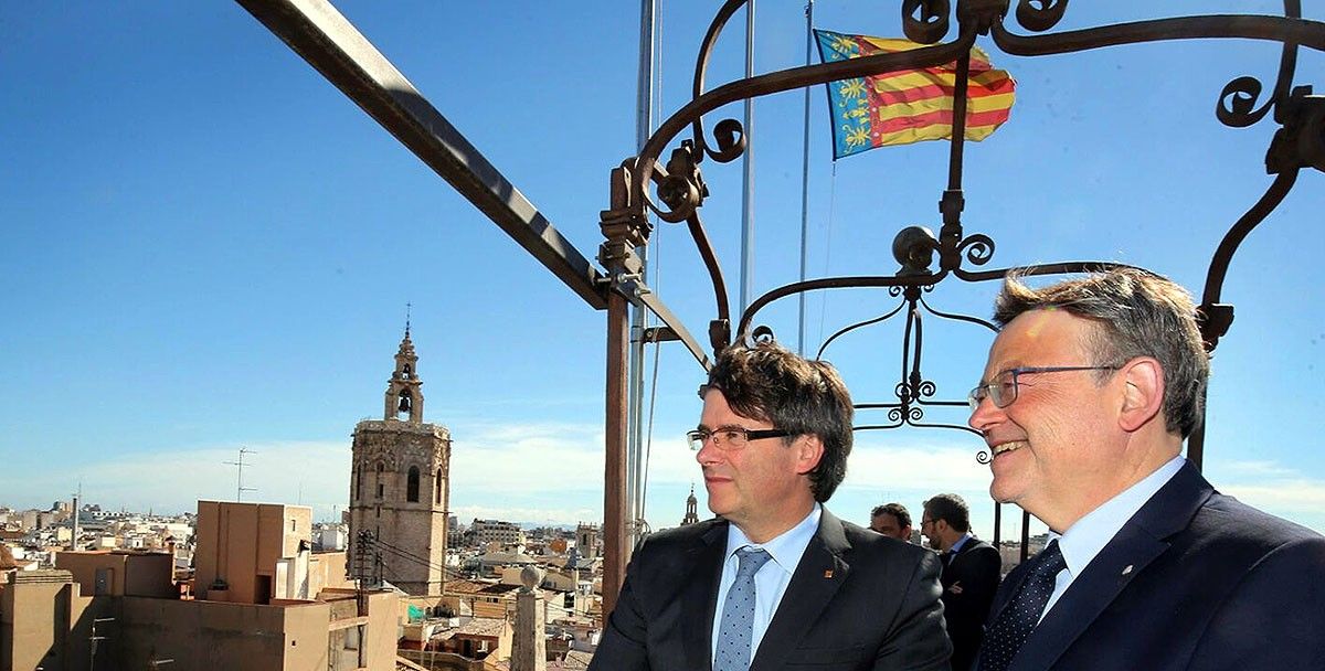 Carles Puigdemont i Ximo Puig, aquest dilluns 