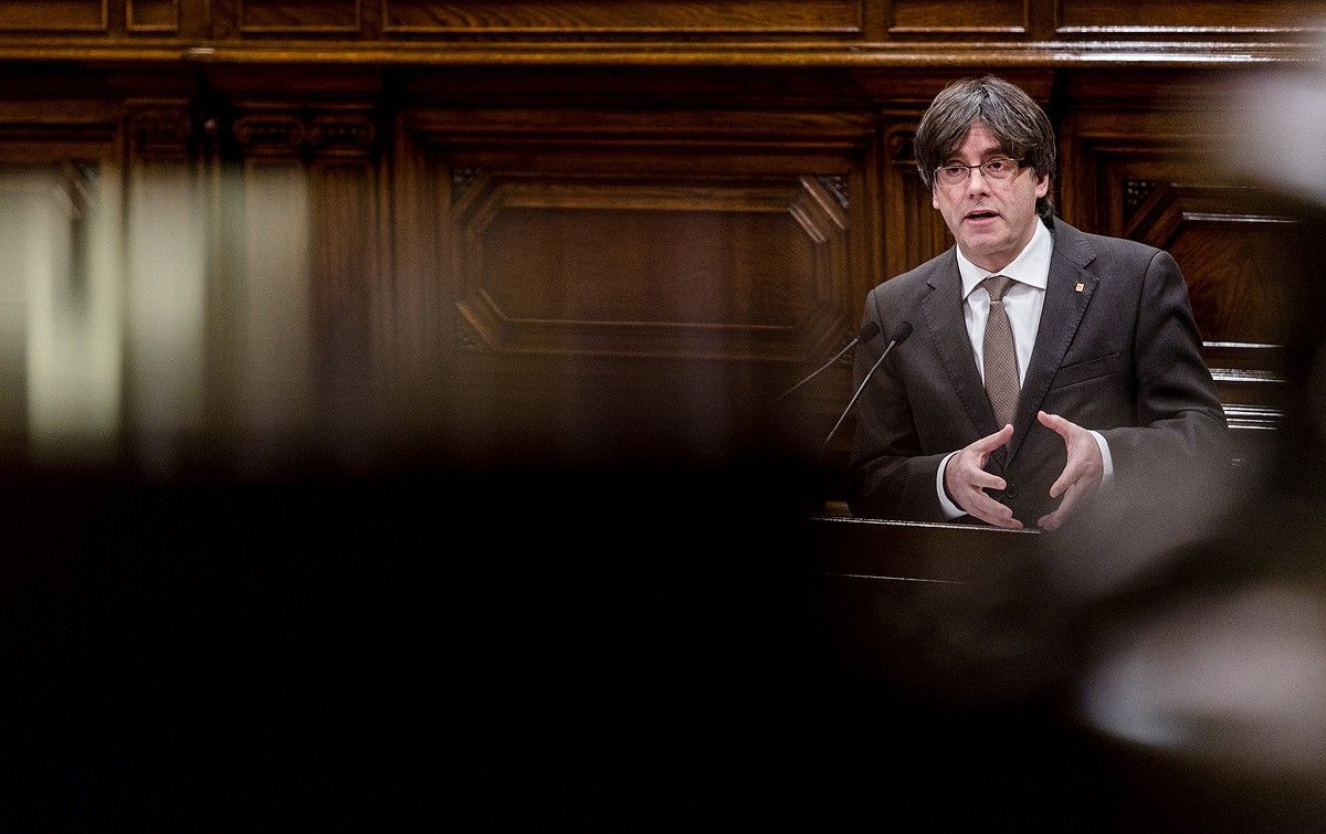 Carles Puigdemont, al Parlament