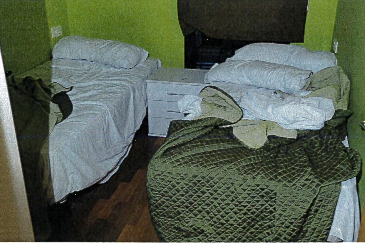 Dos llits de l'apartament turístic