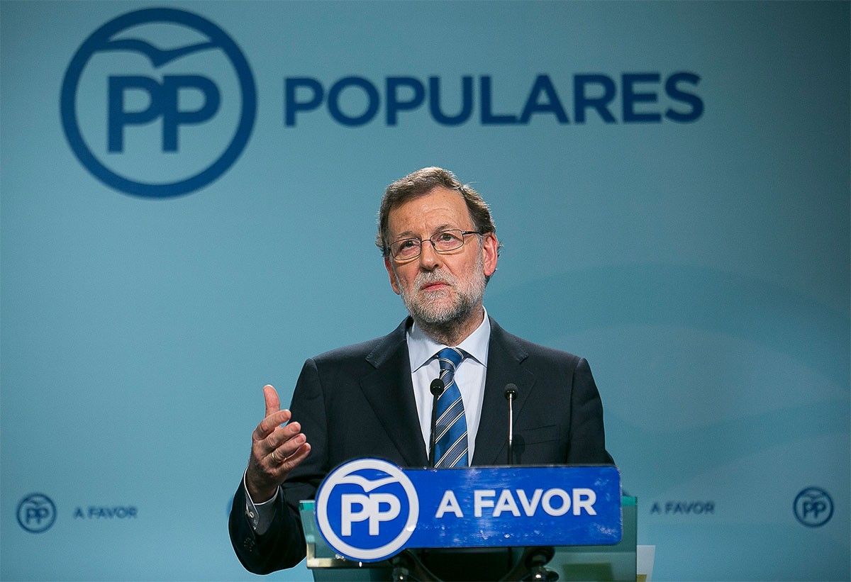 Mariano Rajoy, l'endemà de les eleccions basques i gallegues